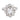 Mid Century GIA 3.30 carat diamond 18k white gold cluster ring