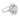 Mid Century GIA 3.30 carat diamond 18k white gold cluster ring