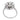 Mid Century GIA 3.30 carat diamond 18k white gold cluster ring