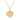Vintage 14k yellow gold heart locket necklace