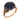 Victorian sapphire diamond 10k yellow gold and silver cluster ring