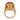 Vintage 14.00 carat citrine 14k yellow gold cocktail ring