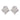 Contemporary 2.00 carat diamond 18k white gold earrings