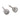 Vintage diamond platinum bezel stud earrings