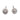 Vintage diamond platinum bezel stud earrings