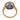 SSEF 3.42 carat Kashmir no heat sapphire diamond 14k yellow gold ring