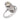 Art Deco old cut diamond 18k white gold ring