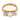 Retro pearl old mine cut diamond 18k two tone three stone ring