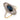 Edwardian 2.10 carat sapphire diamond 18k yellow gold ring Rings Jack Weir & Sons