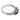 Vintage sapphire diamond 18k white gold ring