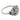 Art Deco diamond emerald onyx platinum ring