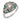 Art Deco diamond emerald onyx platinum ring