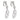 Boucheron 8.30 carat diamond 18K white gold drop earring