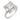 Art Deco 1.55 carat geometric step cut diamond 18k white gold ring