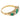 Victorian emerald diamond 14k yellow gold 5 stone ring
