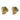 Retro emerald diamond 18k yellow gold trefoil earrings