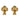 Retro emerald diamond 18k yellow gold trefoil earrings