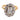 Mid Century GIA 1.01 carat old mine cut diamond 18k gold cluster ring