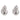 Mid Century 1.20 carat diamond platinum earrings