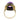 Art Nouveau 7.25 carat amethyst 14k yellow gold enamel cocktail ring