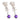 French Art Deco amethyst diamond platinum earrings