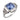 French Art Deco GIA 4.50 carat Ceylon no heat sapphire diamond platinum ring