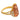 Vintage 7.30 carat imperial topaz diamond 18k yellow gold cocktail ring