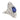Art Deco GIA 3.55 carat no heat sapphire diamond platinum cocktail ring