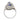 Art Deco GIA 3.55 carat no heat sapphire diamond platinum cocktail ring