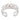 Vintage 1.60 carat diamond 18K white gold cuff bracelet