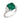 Lugano AGL 3.41 carat Colombian emerald diamond 18K white gold ring