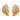 Vintage diamond 18k yellow gold leaf earrings