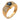 Vintage sapphire diamond 18k yellow gold ring