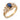 Vintage sapphire diamond 18k yellow gold ring Rings Jack Weir & Sons