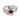 Vintage ruby diamond 18k white gold bypass ring