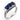 Vintage 2.13 carat sapphire diamond platinum ring Rings Jack Weir & Sons