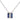 Art Deco sapphire diamond platinum necklace