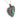Victorian turquoise diamond silver heart pendant necklace