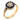 Edwardian diamond sapphire 18k yellow gold engagement ring