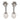 Mid Century 1.75 carat diamond pearl platinum earrings