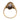 Victorian GIA 1.30 carat diamond 18k yellow gold navette ring