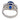 Mid Century GIA 4.30 carat Ceylon sapphire diamond platinum three stone ring Rings Jack Weir & Sons