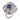 Vintage 1.35 carat sapphire diamond platinum ring pendant