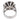 Contemporary 6.30 carat black and white diamond 18k white gold cocktail ring Rings Jack Weir & Sons