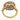 Victorian 1.90 carat diamond 18k two tone double cluster ring