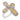 Contemporary yellow and white diamond 14k white gold cross ring Rings Jack Weir & Sons