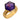 Henry Hide & Sons 10.00 carat amethyst 18k yellow gold english ring