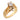 Retro diamond 14k yellow gold ring