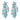 Vintage aquamarine diamond platinum chandelier drop earrings