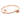 Victorian old European cut diamond 14k rose gold Toi et Moi bangle